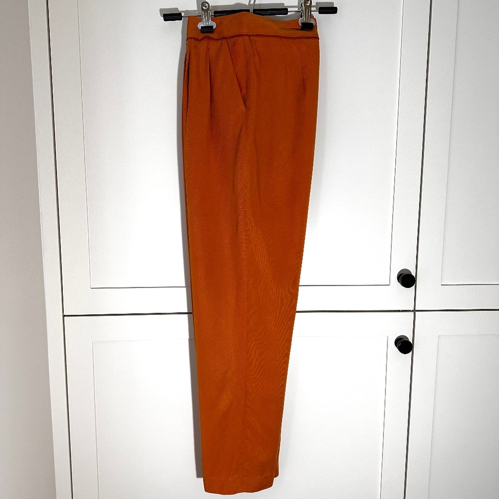 Elie Tahari Tie Waist Apricot Tencel Pants; Women's US 6